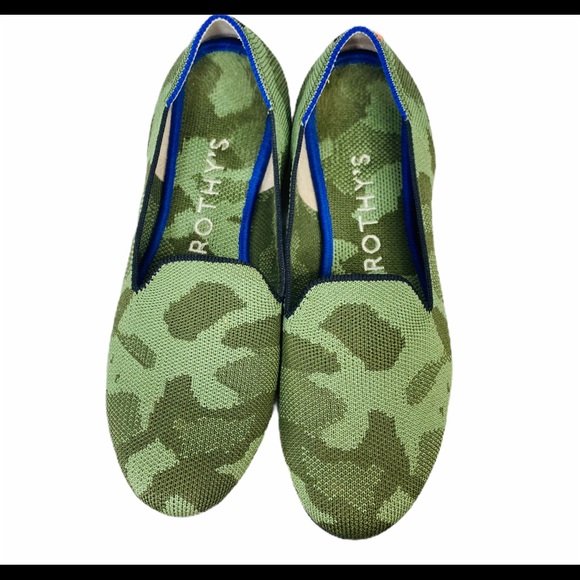 Rothy’s Camo Olive Slip On Loafers